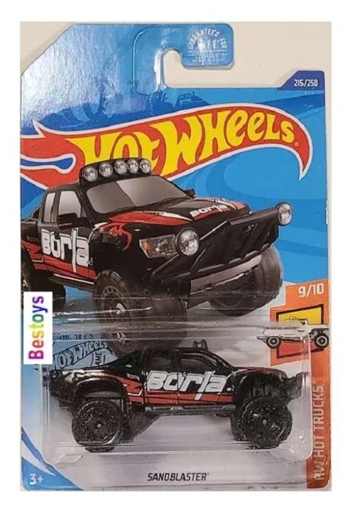 Hotwheels Hot Wheels Diecast Model Car 2020 215/250 Sandblaster `Borla` Hot Trucks 1/64 scale new