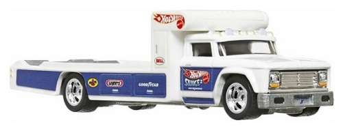 Hotwheels Hot Wheels Diecast Model Car Culture Team Transport Plymouth Cuda FC 1972 + Retro Rig Truc