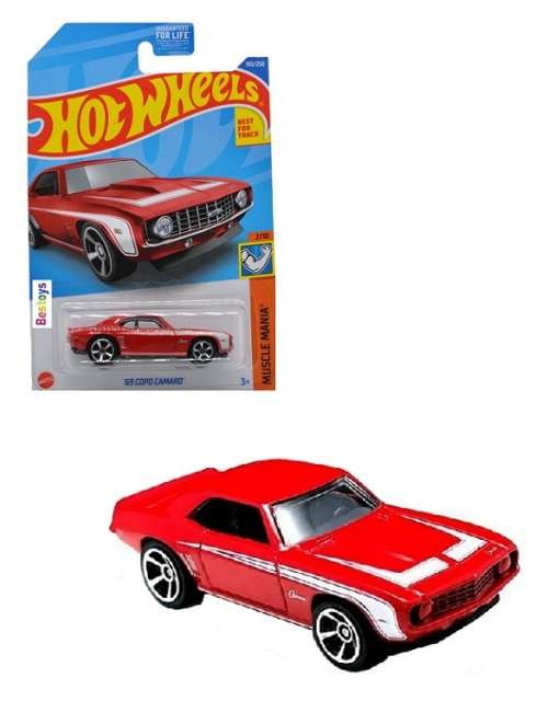Hotwheels Hot Wheels Diecast Model Car 2022 193/250 Chevy Chevrolet COPO Camaro 1969 Muscle Mania