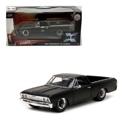 JADA Diecast Model Car 34413 Chevy Chevrolet El Camino 1967 Fast & Furious Fast X Movie Film 1/24 sc