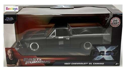 JADA Diecast Model Car 34413 Chevy Chevrolet El Camino 1967 Fast & Furious Fast X Movie Film 1/24 sc