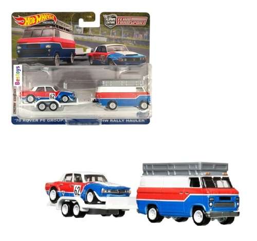 Hotwheels Hot Wheels Diecast Model Car Culture Team Transport Rover P 6 P6 Group 2 1970 + Rally Haul