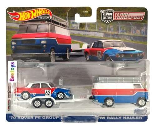 Hotwheels Hot Wheels Diecast Model Car Culture Team Transport Rover P 6 P6 Group 2 1970 + Rally Haul