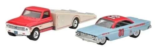 Hot Wheels Hotwheels Car Culture Team Transport Chevy Impala 1961 No 61 + Chevy Ramp Truck