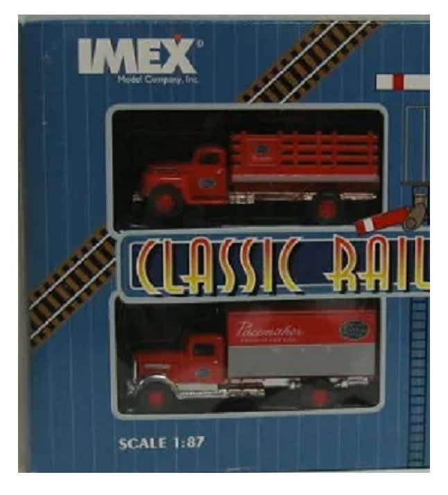 IMEX Diecast Classic Railway Trucks Set 4 pce 1/87 HO railway scale new in pack