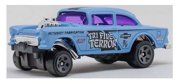 Hotwheels Hot Wheels Diecast Model Car 2023 110/250 Chevy Chevrolet Bel Air Gasser 1955 Gassers 1/64