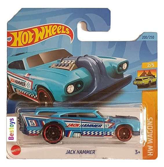 Hotwheels Hot Wheels Diecast Model Car 2023 200/250 Jack Hammer Wagons 1/64 scale
