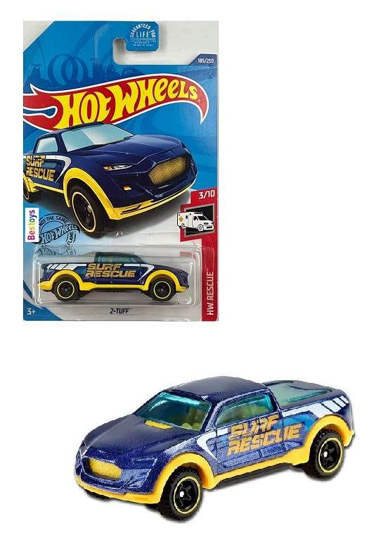 Hotwheels Hot Wheels Diecast Model Car 2020 185/250 2 Tuff `Surf Rescue` 1/64 scale new