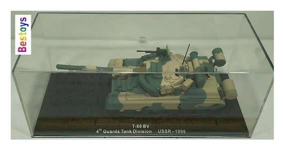 Military Tank Model Collection T 80 T80 BV 4th Guards Division USSR 1990 1/72 OO railway scale