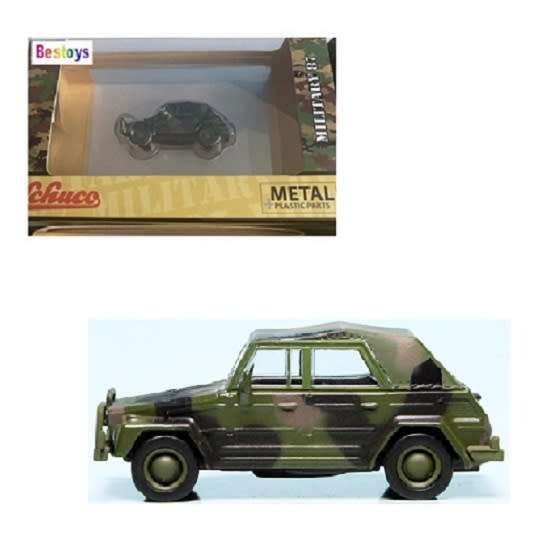 Schuco Diecast Model Car 2643000 VW Volkswagen Type 181 Kubelwagen Military Bundeswehr 1/87 HO rail