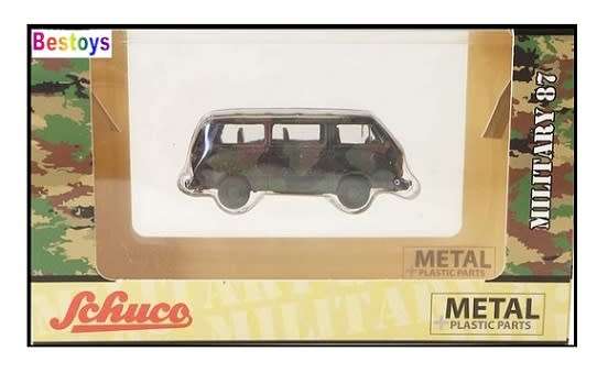 Schuco Diecast Model Car 2636600 VW Volkswagen Kombi T  3 T3 Bus Military Bundeswehr 1/87 HO railway