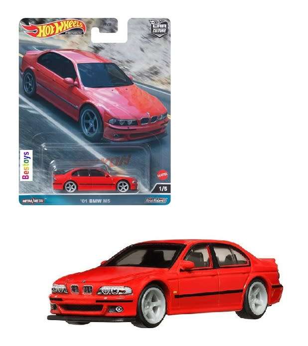Hotwheels Hot Wheels Diecast Model Car Culture Canyon Warriors BMW M5 M5 2001 1/64 scale