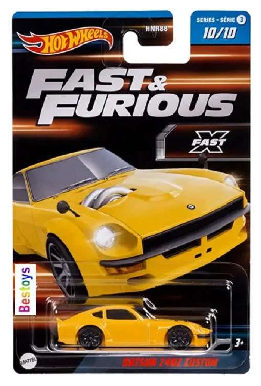 Hotwheels Hot Wheels Diecast Model Car Set 3 Fast & Furious Honda Nissan Datsun Bugatti Mazda Acura