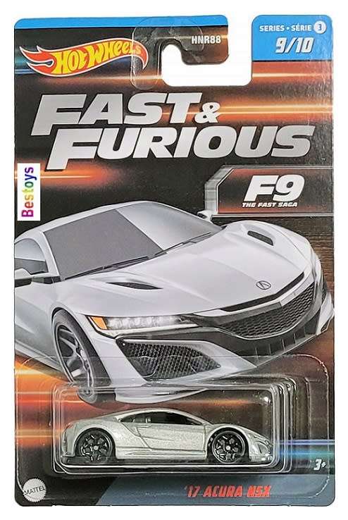 Hotwheels Hot Wheels Diecast Model Car Set 3 Fast & Furious Honda Nissan Datsun Bugatti Mazda Acura