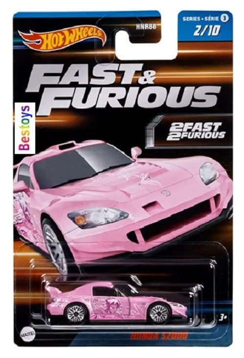 Hotwheels Hot Wheels Diecast Model Car Set 3 Fast & Furious Honda Nissan Datsun Bugatti Mazda Acura