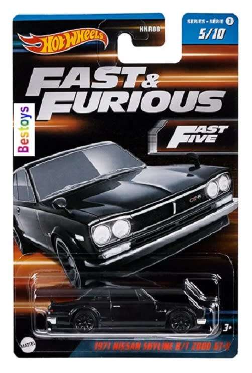 Hotwheels Hot Wheels Diecast Model Car Set 3 Fast & Furious Honda Nissan Datsun Bugatti Mazda Acura