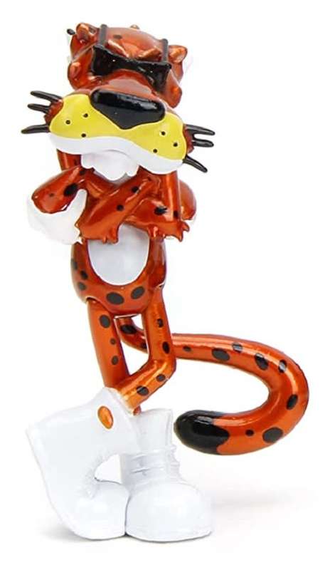 JADA Diecast Model Car 34384 Chevy Chevrolet Camaro Z 28 Z28 1985 and Chester Cheetah figure Cheetos