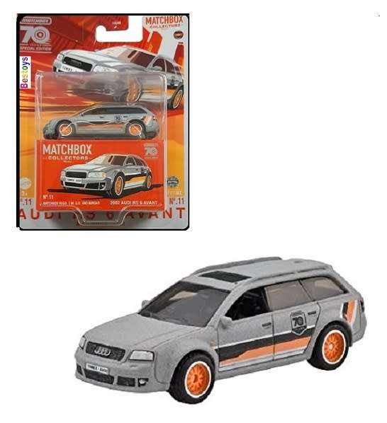 Matchbox Model Car 2023 Collectors Audi RS 6 RS6 Avant Stationwagon 2002 No 70 70th Anniv