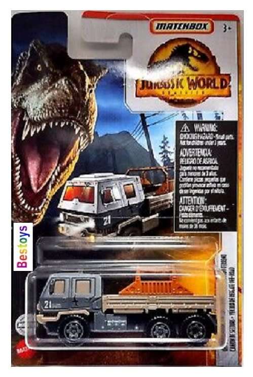 Matchbox Diecast Model Car Jurassic World Dominion Off Road Offroad Rescue Rig Truck new