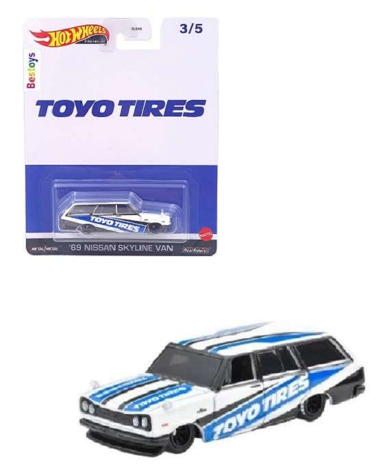 Hotwheels Hot Wheels Diecast Model Car Pop Culture Speed Graphics Nissan Skyline Van 1969 `Toyo Tire