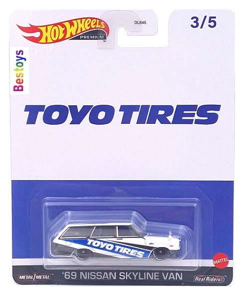 Hotwheels Hot Wheels Diecast Model Car Pop Culture Speed Graphics Nissan Skyline Van 1969 `Toyo Tire