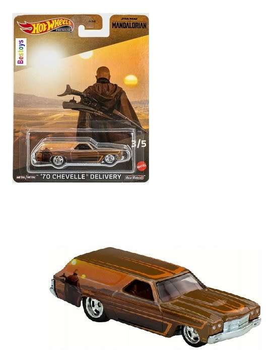 Hotwheels Hot Wheels Diecast Model Car Pop Culture Star Wars Mandalorian Chevy Chevrolet Chevelle 70