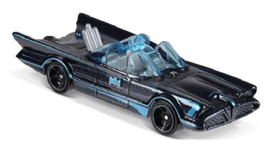 Hotwheels Hot Wheels Diecast Model Car 2018 307/365 Batmobile Batman Classic TV Series 1/64 scale