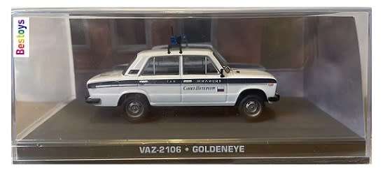 James Bond Diecast Model Car Collection VAZ 2106 Goldeneye Movie Film 1/43 scale