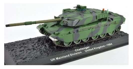 Military Tank Model Collection Challenger UK United Kingdom Mainland 1984 1/72 OO railway scale