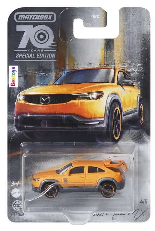 Matchbox Diecast Model Car Moving Parts Mazda MX 30 MX30 2021 70th Anniversary 1/64 scale