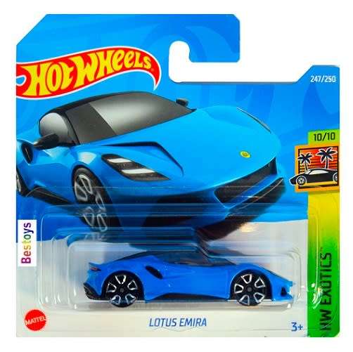 Hotwheels Hot Wheels Diecast Model Car 2022 247/250 Lotus Emira Exotics 1/64 scale