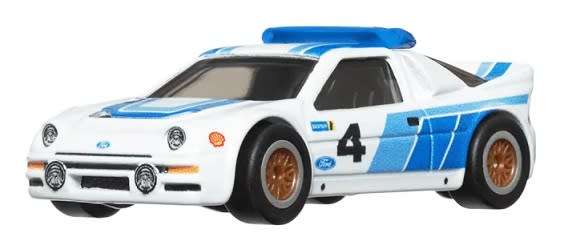 Hot Wheels Premium Set Rally Legends Ford RS Lancia MG Hauler + Trailer