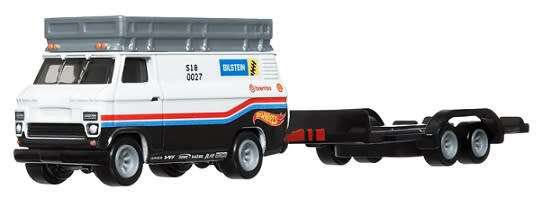 Hot Wheels Premium Set Rally Legends Ford RS Lancia MG Hauler + Trailer