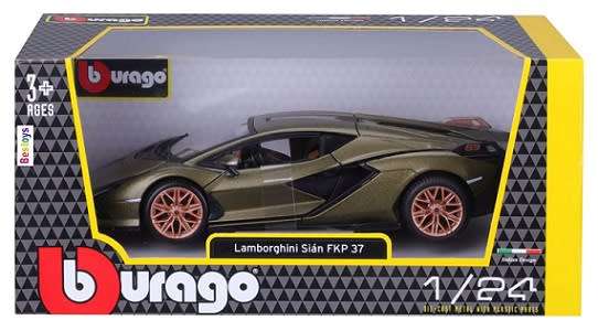 Burago Diecast Model Car 21099 Lamborghini Sian FKP 37 1/24 scale