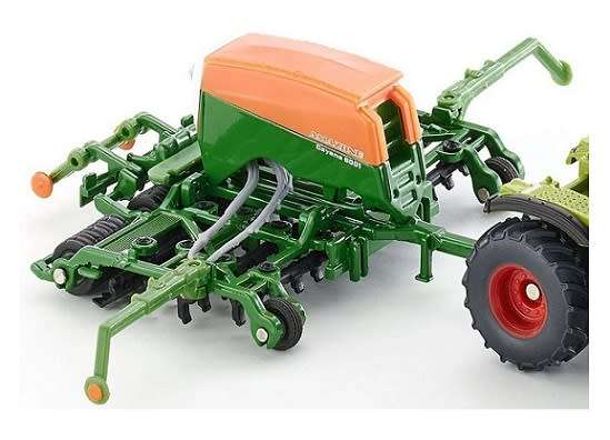 SIKU 1826 Claas Xerion Tractor + Amazone 6001 Seeder Farm Agricultural 1/87 HO railway scale new