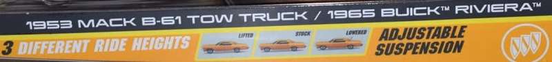 Maisto Elite Transport Mack B 61 B61 Recovery Tow Truck + Buick Riviera 1965 with suspension