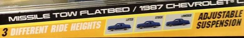 Maisto Elite Transport Missile Tow Flatbed Recovery Tow Truck + Chevy Caprice 1987 with suspension