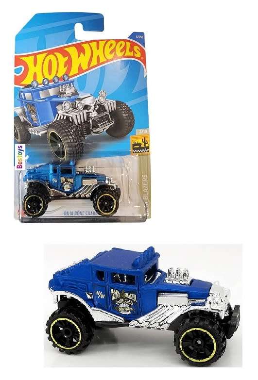 Hotwheels Hot Wheels Diecast Model Car 2022 3/250  Baja Bone Shaker Baja Blazers