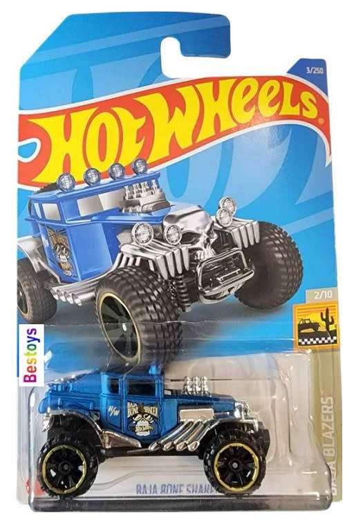 Hotwheels Hot Wheels Diecast Model Car 2022 3/250  Baja Bone Shaker Baja Blazers