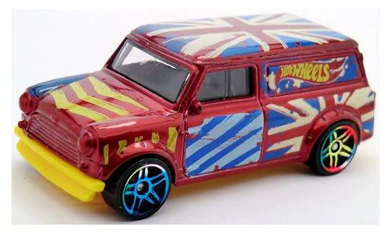 Hotwheels Diecast Model Car 2014 27/250 Austin Mini Van 1967 1/64 scale