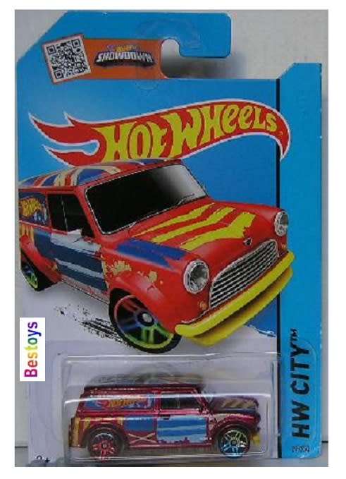Hotwheels Diecast Model Car 2014 27/250 Austin Mini Van 1967 1/64 scale
