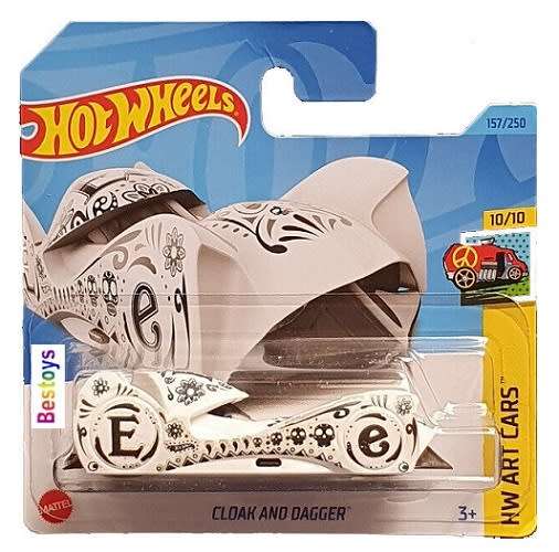 Hotwheels Hot Wheels Diecast Model Car 2023 157/250  Cloak & Dagger Art Cars 1/64