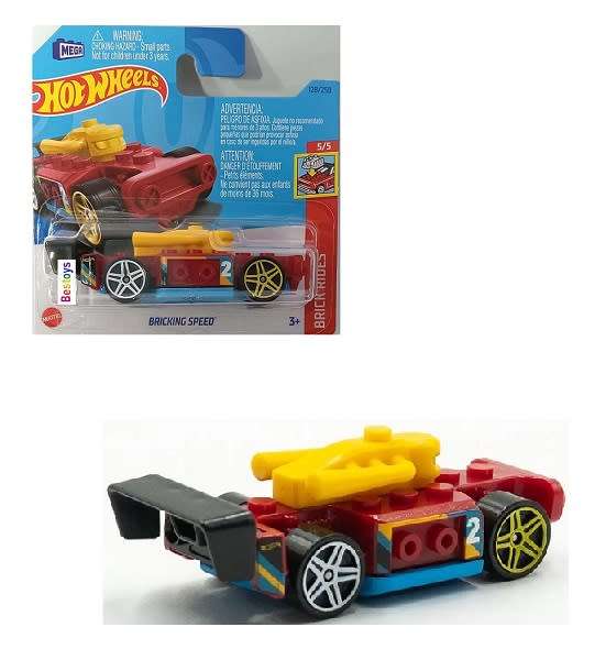 Hotwheels Hot Wheels Diecast Model Car 2023 128/250  Bricking Speed No 2 Brick Rides