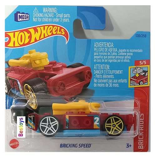 Hotwheels Hot Wheels Diecast Model Car 2023 128/250  Bricking Speed No 2 Brick Rides