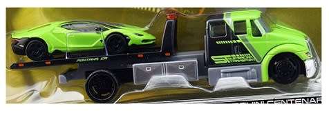 Maisto Design Elite Transport International Durastar Flatbed Recovery Truck + Lamborghini Centenario