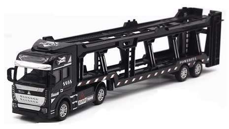 Diecast Model Truck + Trailer Car Transporter Car Carrier 1/ scale