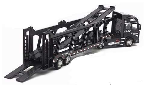 Diecast Model Truck + Trailer Car Transporter Car Carrier 1/ scale
