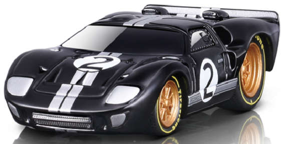 Maisto Muscle Machines Diecast Model Car Ford GT 40 GT40 Mk 2 Mk2 1966 No 2 1/64 scale