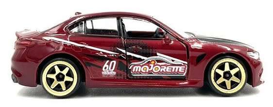 Majorette Diecast Model Car Anniversary Edition Alfa Romeo Giulia Quadrifoglia 1/64 scale
