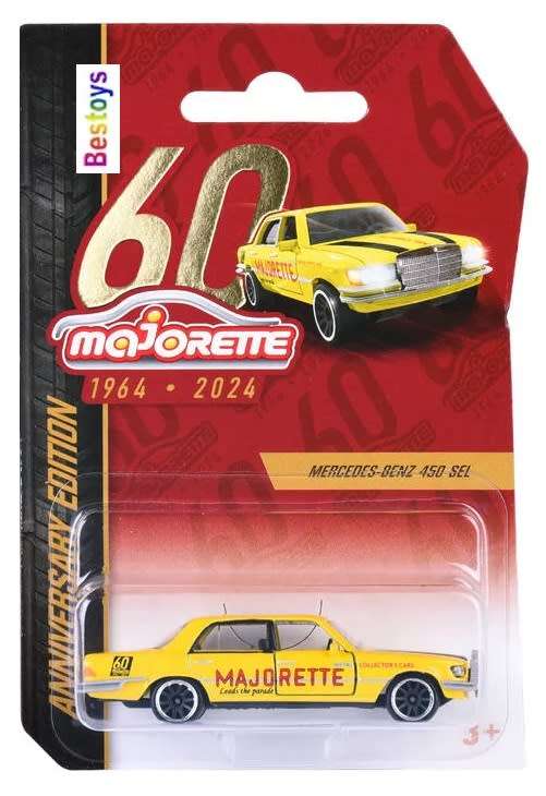 Majorette Diecast Model Car Anniversary Edition Mercedes Benz 450 SEL 1/64 scale